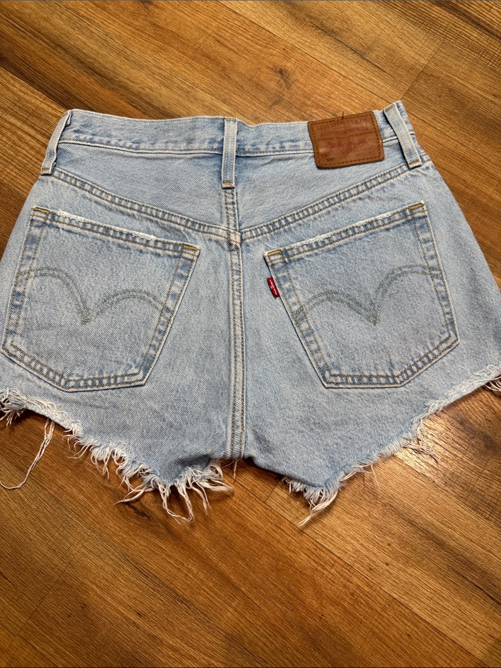 Levi's 501 Light Wash Denim Shorts